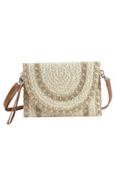 MB0211 Ariana Straw Crossbody/Clutch - MiMi Wholesale