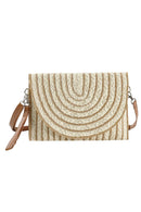 MB0215 Georgia Striped Straw Crossbody/Clutch - MiMi Wholesale
