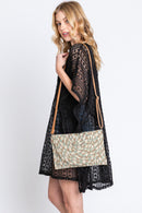MB0220 Valerie Lurex Mixed Colored Straw Clutch/Crossbody - MiMi Wholesale