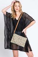 MB0220 Valerie Lurex Mixed Colored Straw Clutch/Crossbody - MiMi Wholesale