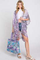 MB0222 Sasha Flower Pattern Tote Bag - MiMi Wholesale