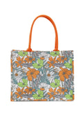 MB0222 Sasha Flower Pattern Tote Bag - MiMi Wholesale