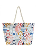 MB0229 Aztec Print Beach Tote Bag - MiMi Wholesale