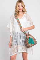 MB0233 Leila Multi Colored Striped Bucket Bag - MiMi Wholesale