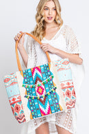 MB0245 Greta Boho Fringe Tote Bag - MiMi Wholesale