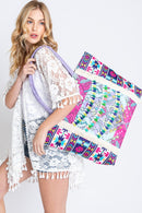 MB0246 Lilianna Boho Fringe Tote Bag - MiMi Wholesale