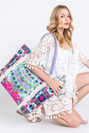 MB0246 Lilianna Boho Fringe Tote Bag - MiMi Wholesale