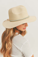 MH0100 Sun Hat with Rhinestone Band - MiMi Wholesale