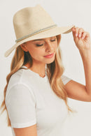 MH0100 Sun Hat with Rhinestone Band - MiMi Wholesale