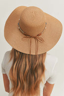 MH0103 Multi Beaded Band Floppy Hat - MiMi Wholesale