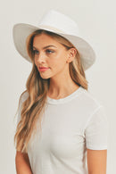 MH0115 Sequin Letter "Beach Bum" Panama Hat - MiMi Wholesale
