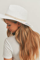 MH0117 Sequin Letter "Vacay Vibe" Panama Hat - MiMi Wholesale