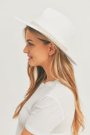 MH0119 Sequin Letter "Nauti" Panama Hat - MiMi Wholesale