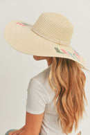 MH0121 Sequin Letter "Let The Sunshine" Floppy Hat - MiMi Wholesale