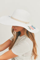 MH0122 Sequin Letter "Just Chill Out" Floppy Hat - MiMi Wholesale