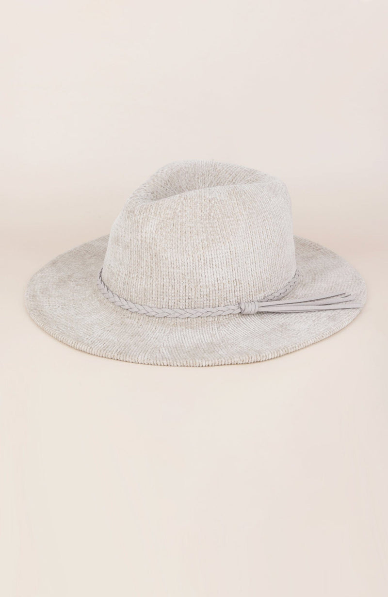 MH0134 Vicky Chenille Knit Panama Hat - MiMi Wholesale