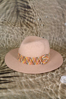 MH0146 Judy Multi Color Band Straw Hat - MiMi Wholesale