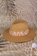 MH0146 Judy Multi Color Band Straw Hat - MiMi Wholesale