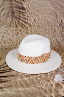 MH0146 Judy Multi Color Band Straw Hat - MiMi Wholesale