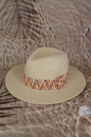 MH0146 Judy Multi Color Band Straw Hat - MiMi Wholesale