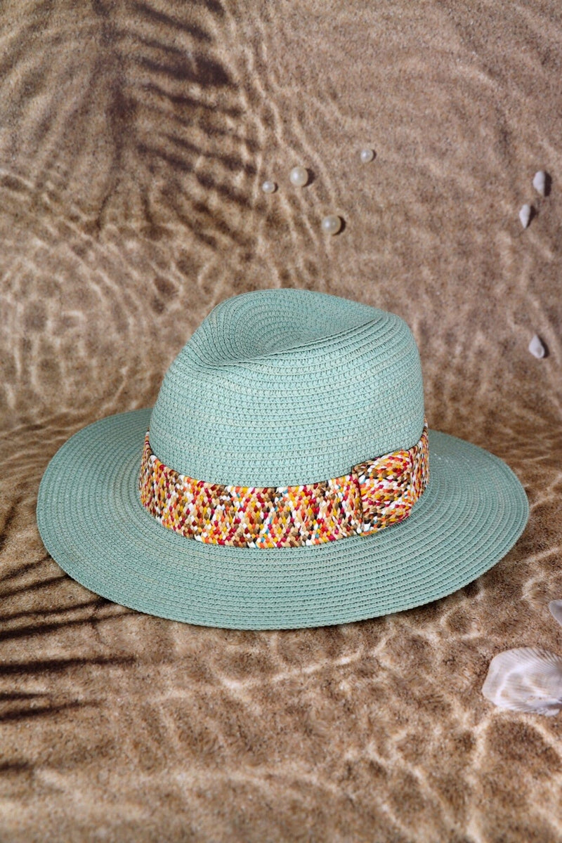 MH0146 Judy Multi Color Band Straw Hat - MiMi Wholesale