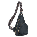 ML20175 Erica Leopard Strap Sling Bag - MiMi Wholesale
