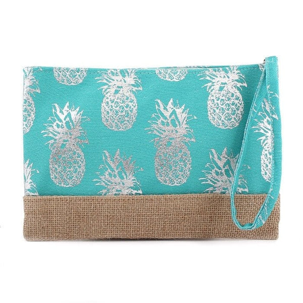 MP0028 Gold Foil Pineapple Pouch/Make-up Bag - MiMi Wholesale