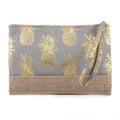 MP0028 Gold Foil Pineapple Pouch/Make-up Bag - MiMi Wholesale