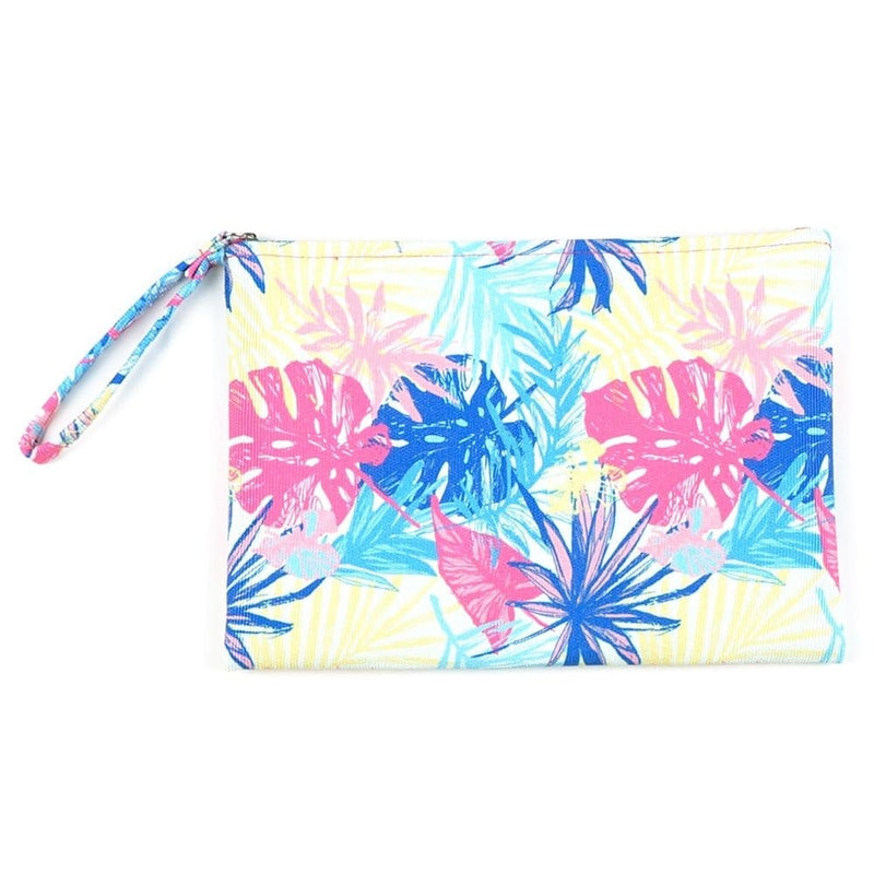 MP0118 Tropical Leaves Pouch/Make-up Bag - MiMi Wholesale