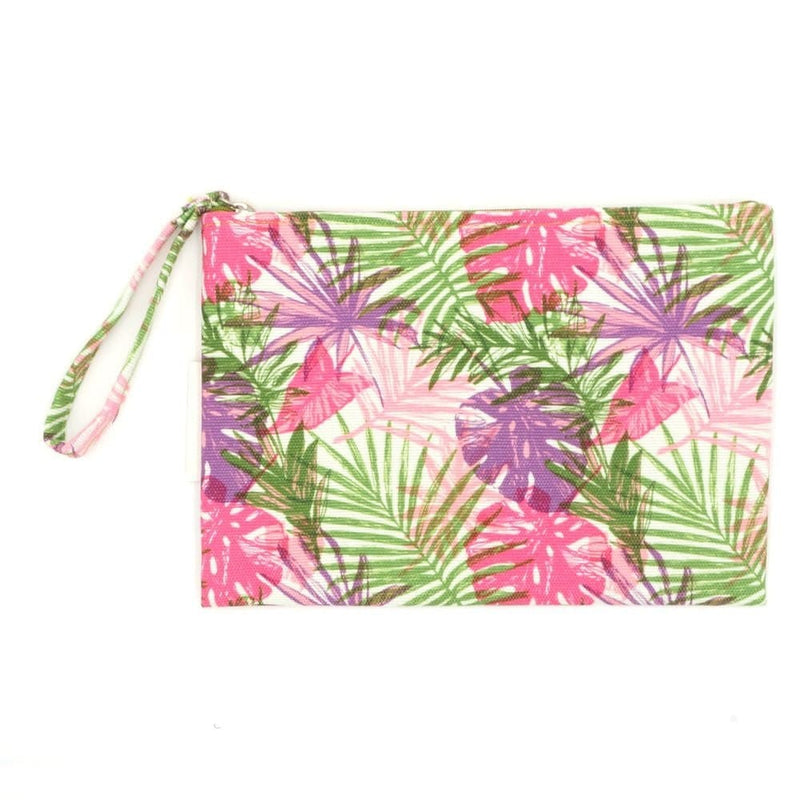 MP0136 Hand Drawn Tropical Pouch/Make-up Bag - MiMi Wholesale