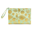 MP0137 Gold Foil Sea Life Pouch/Make-up Bag - MiMi Wholesale
