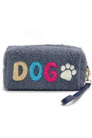 MP0169 COZY TEDDY FUR "DOG" WRISTLET POUCH - MiMi Wholesale