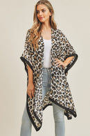 MS0071 Leopard Print Summer Kimono - MiMi Wholesale
