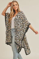 MS0071 Leopard Print Summer Kimono - MiMi Wholesale
