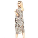 MS0114 Multi Animal Print Beach Summer Kimono - MiMi Wholesale