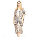 MS0114 Multi Animal Print Beach Summer Kimono - MiMi Wholesale