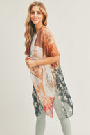 MS0163 Charlie Vintage American Flag Kimono - MiMi Wholesale