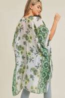 MS0207 Paisley Flower Pattern Beach Summer Kimono - MiMi Wholesale