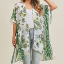 MS0207 Paisley Flower Pattern Beach Summer Kimono - MiMi Wholesale