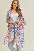 MS0211 Bohemian Pattern Beach Summer Kimono - MiMi Wholesale