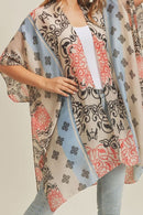 MS0211 Bohemian Pattern Beach Summer Kimono - MiMi Wholesale