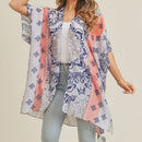 MS0211 Bohemian Pattern Beach Summer Kimono - MiMi Wholesale