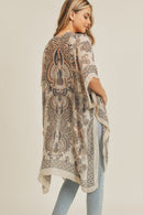 MS0214 Bohemian Pattern Summer Beach Kimono - MiMi Wholesale