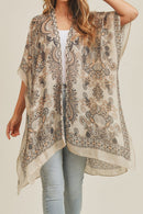 MS0214 Bohemian Pattern Summer Beach Kimono - MiMi Wholesale