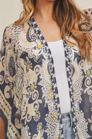MS0214 Bohemian Pattern Summer Beach Kimono - MiMi Wholesale
