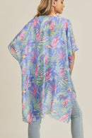 MS0220 Tropical Flamingo Pattern Summer Beach Kimono - MiMi Wholesale