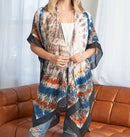 MS0221 Tie Die Boho Summer Kimono - MiMi Wholesale
