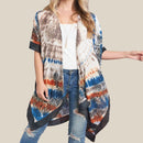 MS0221 Tie Die Boho Summer Kimono - MiMi Wholesale