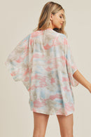 MS0236 Tie Dye Summer Kimono - MiMi Wholesale