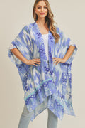 MS0245 Tie Dye Boho Summer Kimono - MiMi Wholesale